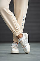 Світлі жіночі кроссівки Adidas Forum 84 Low. Модні кросси для дівчат Адідас Форум з липучкою., фото 9