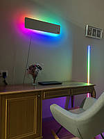 Розумний настінний світильник LED ART, кольоровий лід нічник на стіну з Bluetooth керуванням, бра в спальню