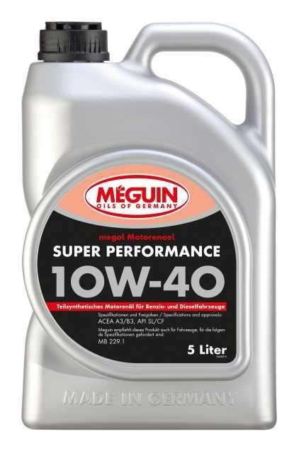Meguin Super Performance 10W-40 5л (4365) Напівсинтетична моторна олива