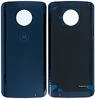 Задняя панель корпуса (крышка аккумулятора) для Motorola XT1925 Moto G6, синяя, Deep Indigo, оригинал