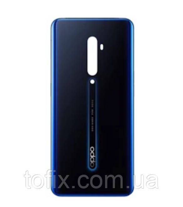 Задня панель корпусу (кришка акумулятора) для Oppo Reno 2, чорна, Luminous Black