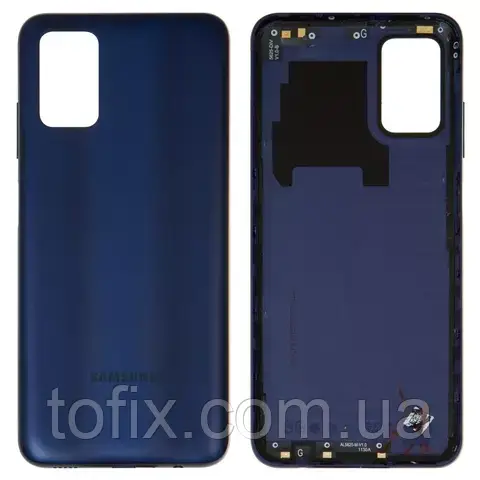 Задня панель корпусу (кришка акумулятора) Samsung A037F Galaxy A03s, синя, оригінал