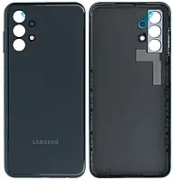 Задняя панель корпуса (крышка аккумулятора) для Samsung A135F Galaxy A13, черная + стекло камеры
