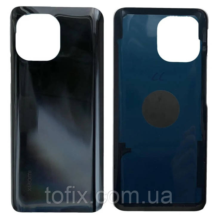 Задня панель корпусу (кришка акумулятора) для Xiaomi Mi 11, чорна