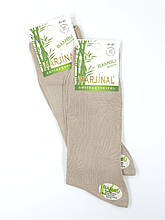 Чоловічі високі шкарпетки Marjinal, бамбукові літні тонкі, антибактеріальні класичні однотонні, розмір 40-45, 6 пар/уп. бежеві