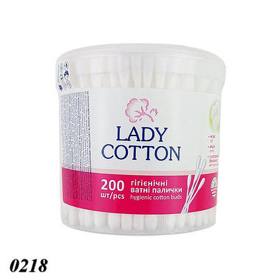 Ватні палички в банці Lady Cotton 200 шт.