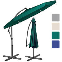 Зонт садовый угловой с наклоном FunFit Garden 3м для сада пляжа бассейна кафе M_1647 Зеленый