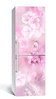 Виниловая наклейка на холодильник Микромир 60x180 см, декоративные наклейки на холодильник