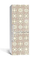 Виниловая наклейка на холодильник Пастельный азулежу 60x180 см, декоративные наклейки на холодильник