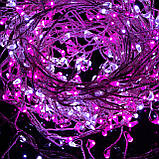 Гірлянда 3 м Springos CL0091 Cold White/Pink 300 LED світлодіодна 8 режимів світіння M_1715, фото 6