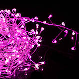 Гірлянда 3 м Springos CL0091 Cold White/Pink 300 LED світлодіодна 8 режимів світіння M_1715, фото 7