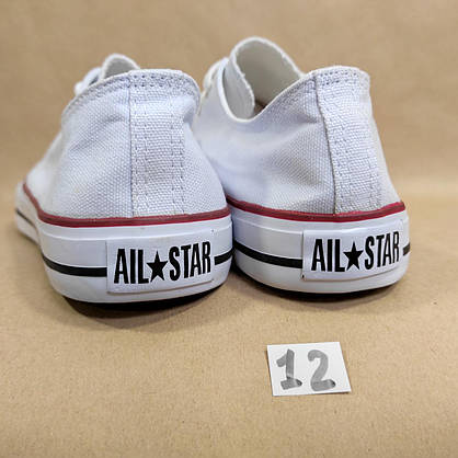 ЗНИЖКА! 44р (27,5см) Білі кеди конверси AIL STAR у стилі Converse, фото 4