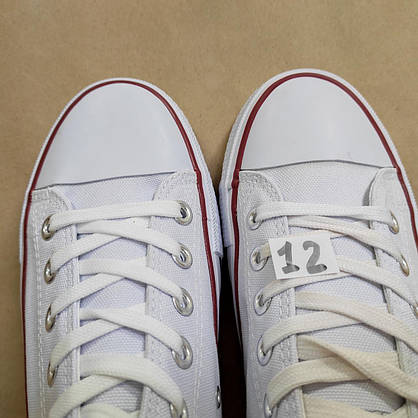 ЗНИЖКА! 44р (27,5см) Білі кеди конверси AIL STAR у стилі Converse, фото 5