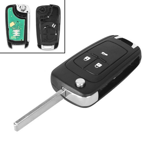 Ключ запалювання, чіп ID46 PCF7941, 3 кнопки, для Chevrolet Aveo, Cruze