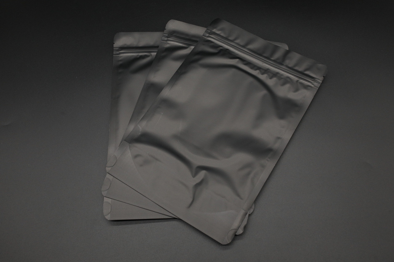 Пакети дой-пак і zip-застібкою. 16х20+4см Колір "Чорний", фото 1