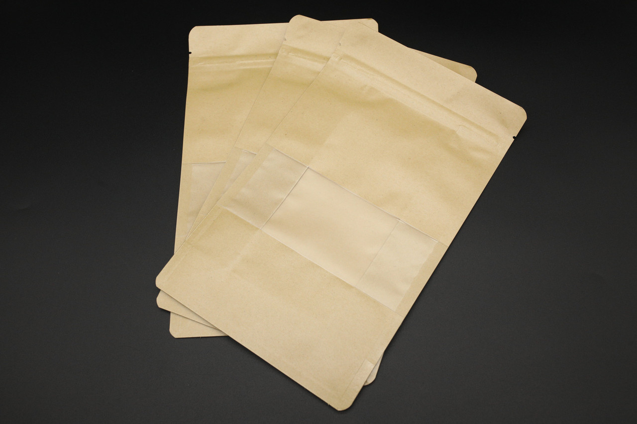 Пакети дой-пак з прозорим вікном і zip-застібкою. 16х22+4см, фото 1