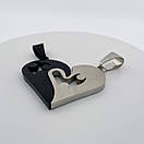 Парні кулони для закоханих з нержавіючої медичної сталі з емаллю "Розкіш", фото 6