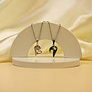 Парні кулони для закоханих з нержавіючої медичної сталі з емаллю "Розкіш", фото 8