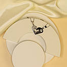 Парні кулони для закоханих з нержавіючої медичної сталі з емаллю "Розкіш", фото 7