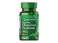 Мінерал хром піколінат, Puritan's Pride Chromium Picolinate 200 mcg Yeast Free (100 Tablets)