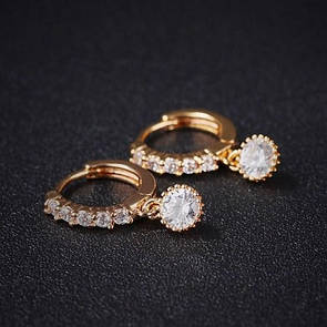 Сережки з позолотою "Кароліна"