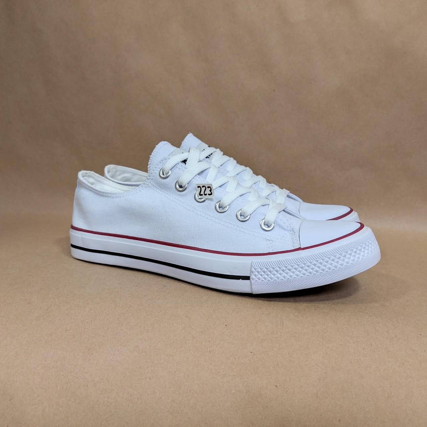 ЗНИЖКА! 44р (27,5см) Білі кеди конверси AIL STAR у стилі Converse, фото 1