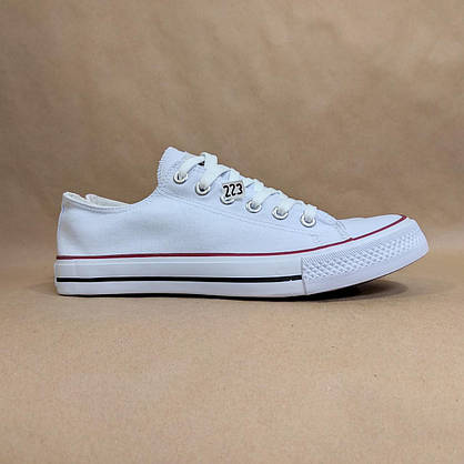 ЗНИЖКА! 44р (27,5см) Білі кеди конверси AIL STAR у стилі Converse, фото 3