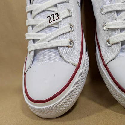 ЗНИЖКА! 44р (27,5см) Білі кеди конверси AIL STAR у стилі Converse, фото 5