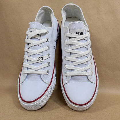 ЗНИЖКА! 44р (27,5см) Білі кеди конверси AIL STAR у стилі Converse, фото 4