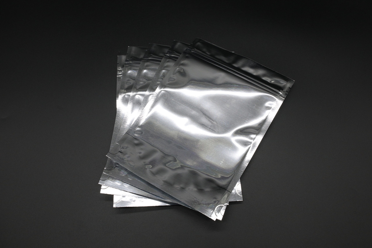 Пакети дой-пак з прозорим вікном і zip-застібкою. 14х16+4см Колір "Срібло", фото 1