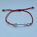 Червона нитка на руку оберіг "Стріла Амура", фото 3