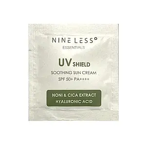 Сонцезахисний крем з центеллою та ноні Nine Less Essentials UV Shield Soothing Sun Cream SPF 50+ PA++++ 2ml