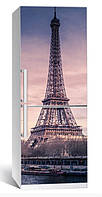 Вінілова наклейка на холодильник Річка в Парижі, 60x180 см, декор на шпалери наклейки
