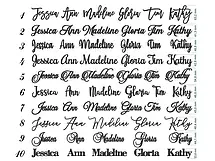 Акрилові іменні весільні картки, фото 4