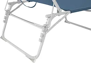 Туристичне ліжко Outwell Tenby Ocean Blue | Розкладний сталевий шезлонг, 3 положення спинки, ручки для зручного перенесення, фото 4