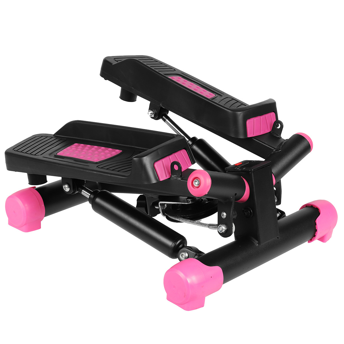 Степер поворотний SportVida SV-HK0358 Black/Pink твіст-степер міні-степер тренажер для дому W_1736
