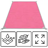 Підстилка пляжна антипісок 200 x 150 см Springos Sand Free PM0007 килимок для пляжу M_1835 Рожевий, фото 9