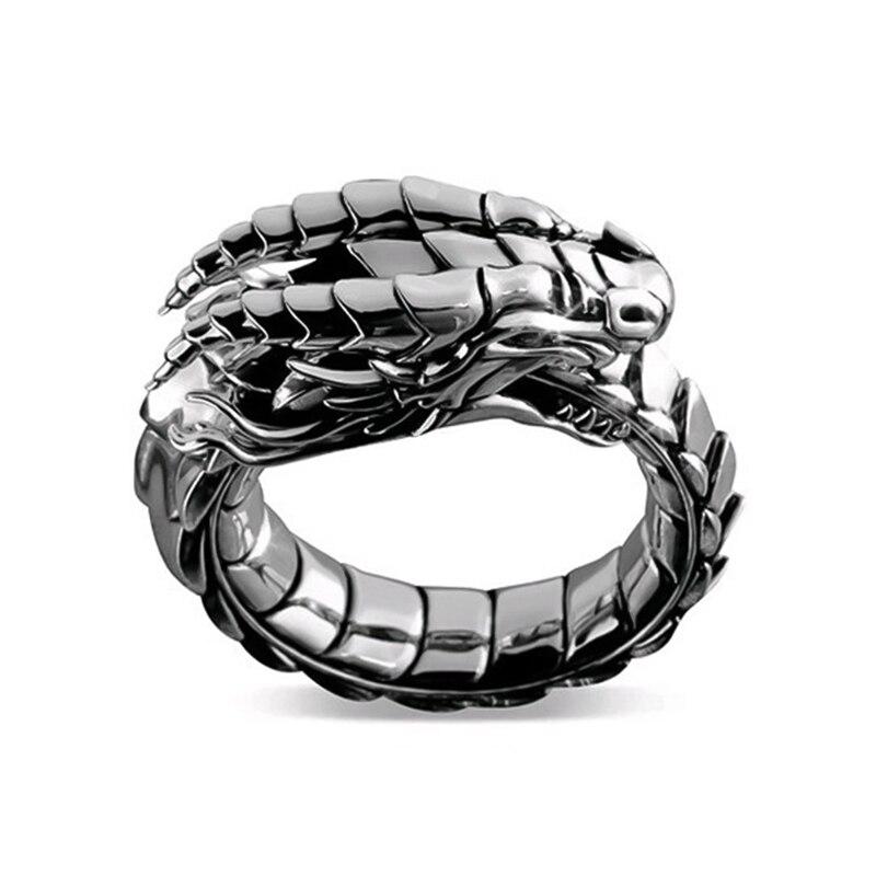 Кольцо скандинавский дракон Уроборос перстень в виде серебряного дракона который сам себя кусает размер 22 - фото 5 - id-p1887845832
