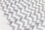 Польська бязь із сірим зигзагом 135 г/м2. № 9, фото 2