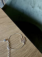 Срібний браслет на руку з Тризубом стильні Прикраси зі срібла 925 проби жіночі та чоловічі