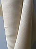 Кремова натуральна лляна тканина, колір 606, фото 5