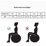 М'яч для фітнесу (фітбол) Springos 55 см Anti-Burst FB0010 Orange W_1691, фото 6