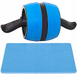 Ролик (колесо) для пресса с возвратным механизмом Springos AB Wheel FA5000 Blue/Black W_1694, фото 4