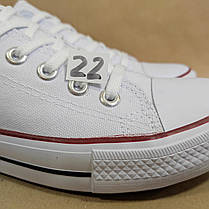 ЗНИЖКА! 44р (27.5см) Білі кеди конверси Navigator у стилі Converse, фото 2