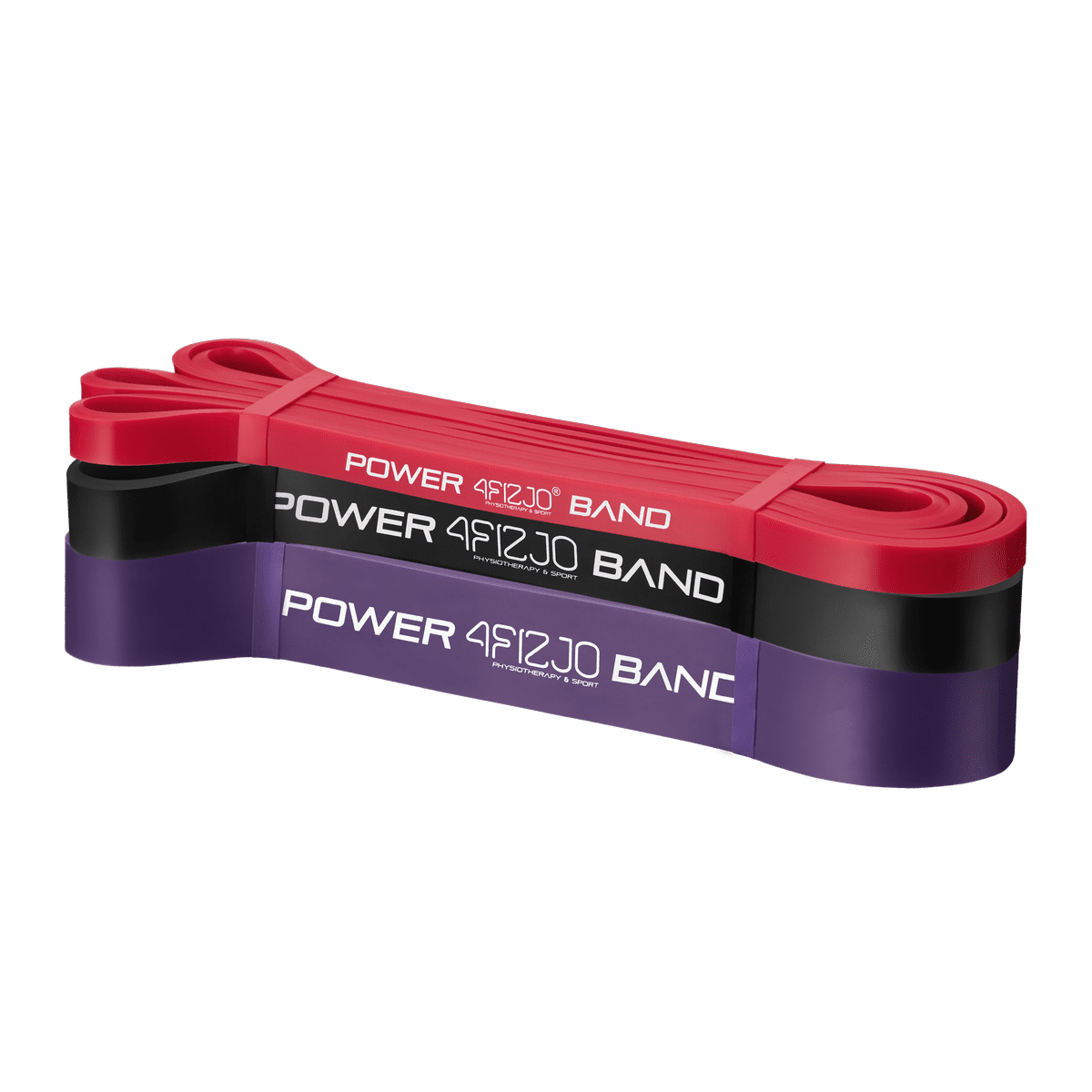 Эспандер-петля 4FIZJO Power Band 4FJ0002 резинка для фитнеса и спорта Набор 3 шт 6-26 кг W_1719, фото 1