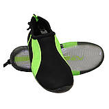 Взуття для пляжу та коралів SportVida SV-GY0004 Black/Green аквашузи чоловічі коралки для дорослих M_1880 44, фото 5