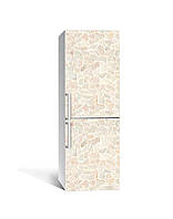 Самоклейка на холодильник на кухню Битый песчаник 60х180 cм самоклеющиеся пленки для холодильника