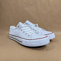 ЗНИЖКА! 44р (27.5см) Білі кеди конверси Navigator у стилі Converse, фото 3