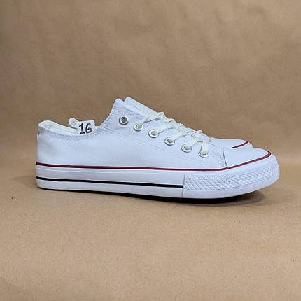 ЗНИЖКА! 44р (27.5см) Білі кеди конверси Navigator у стилі Converse, фото 1