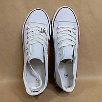 ЗНИЖКА! 44р (27.5см) Білі кеди конверси Navigator у стилі Converse, фото 6